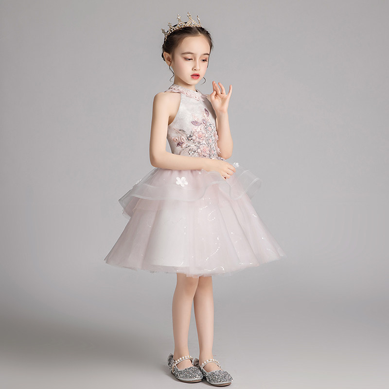 公主裙女童小女孩花童婚纱礼服主持人儿童钢琴演出服表演短款夏季,淘宝优惠券,粉丝福利购,淘宝优惠卷