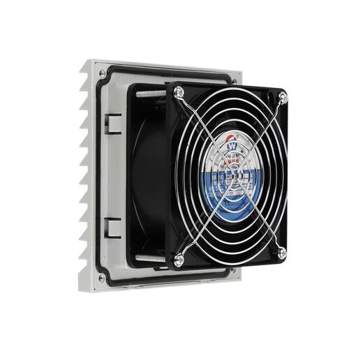 威驰工业机柜220V24V12V通风过滤网组电箱散热风扇套装百叶窗风机 - 图3