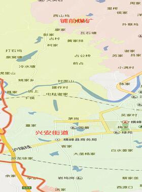 今年新上饶市横峰县地图行政交通线路分布防水贴图街道市区