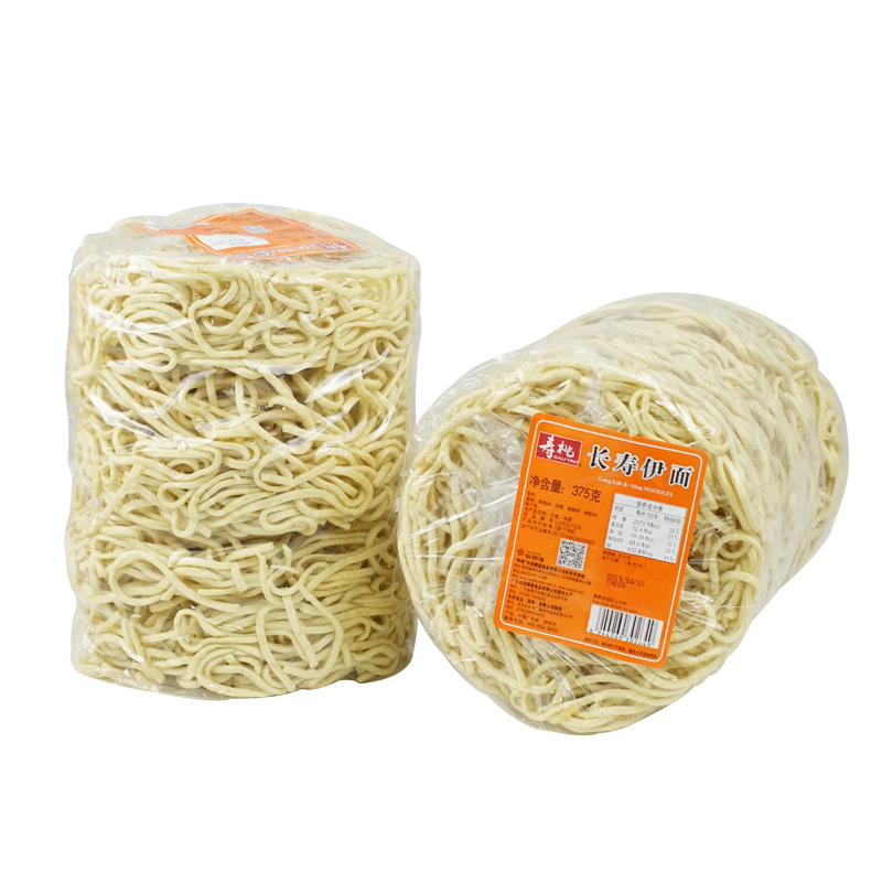 寿桃牌长寿伊面5个面饼装芝士焗龙虾伊面广式方便面港式全蛋伊面_虎窝淘