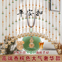 Bead Curtain Partition Living Room Crystal Door Curtain Champagne Large Red Decorative home Makeup Room Genguan Gourd Wind water curtain arched