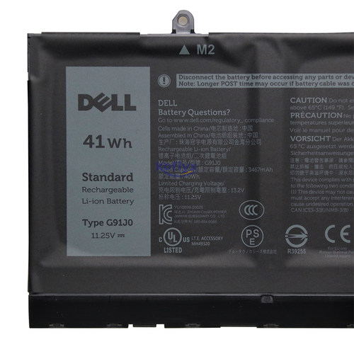 戴尔 Latitude 3320 3520 3420 Vostro 5510 5410 5310 3510 3515 3511 5415 5515 笔记本电池 V6W33 G91J0 - 图1