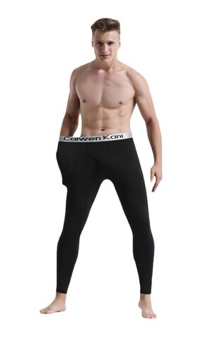 Men Thermal Warm Bottom Long Johns Underwear Pants Trousers - 图3
