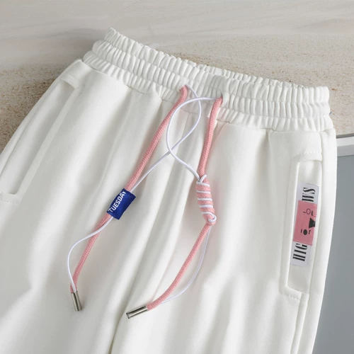 Детские хлопковые штаны для отдыха, в корейском стиле, детская одежда, 2023, подходят для подростков, семейный стиль