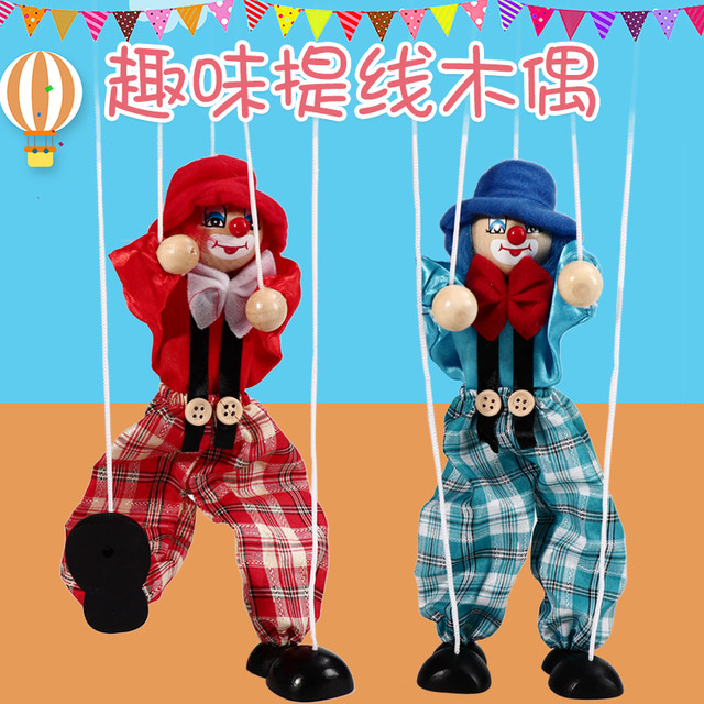 Line puppet lines, puppet wooden dolls pure handmade puppet doll Pinoco dramatic line doll toys