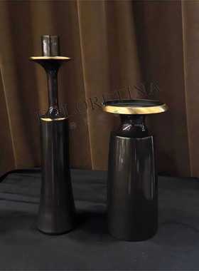 铸造铜艺烛台金属创意复古风