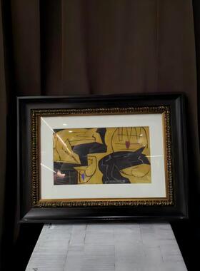 中古风复古风原创装饰画组合摆件老钱风样板房售楼处创意装饰画