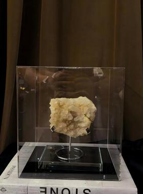 现代简约天然水晶矿物装饰品摆件样板间售楼处高端矿石装饰品摆设
