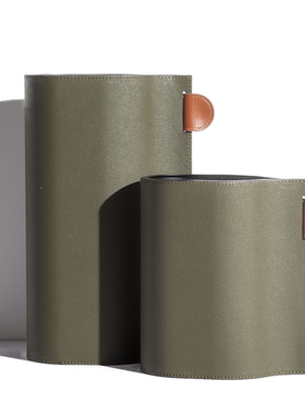 现代极简意式TRANSLATE皮革创意花器样板间不锈钢茨斯花瓶装饰品