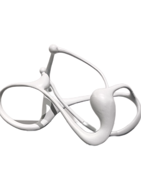 现代轻奢简约极简五金几何艺术摆件唢呐音乐人样板间柜子动物摆设