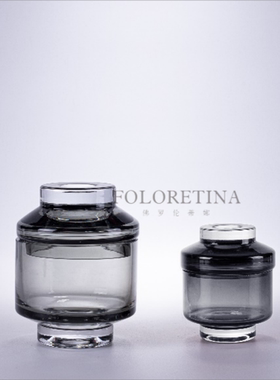 现代轻奢简约艺术玻璃雕塑摆设样板间疏离香薰瓶子创意软装装饰品