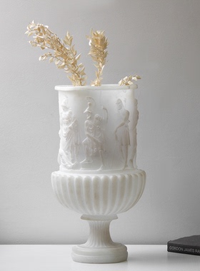 中古风复古风原创异形花器装饰品摆件老钱风样板间高端花瓶摆设