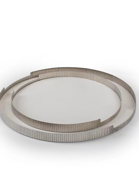 现代轻奢简约派蒙特不锈钢皮革创意托盘样板间茶几售楼处装饰品