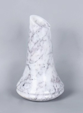 现代轻奢简约天然大理石几何花器样板间售楼处客厅花瓶装饰品摆设