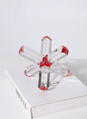 现代轻奢简约水晶收纳盒珠宝盒水晶透明米奇米老鼠镇书创意装饰品