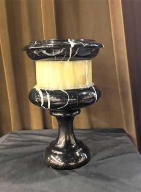 轻奢摆件手工民宿花器玻璃小众