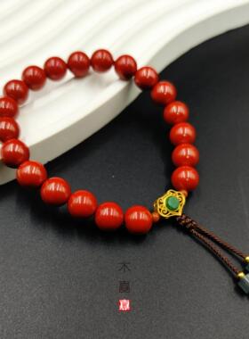 天然朱砂转运珠手链本命年