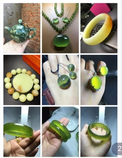 Natural Xiu jade Taobao transmisión en vivo enlace de disparo especial Pulsera de jade Xiuyan anillo colgante amarillo y blanco antiguo molino de río de jade