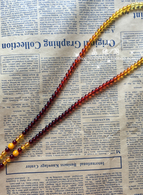 渐变琥珀蜜蜡百搭不掉色佛链