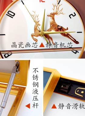 电表箱装饰画时钟北欧简约轻奢