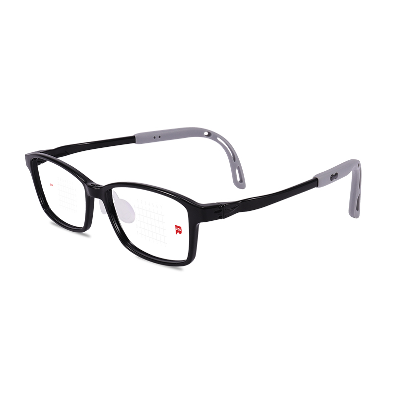 李白儿童眼镜框架星趣控硅胶超轻新款乐学延减缓近视镜片 白032