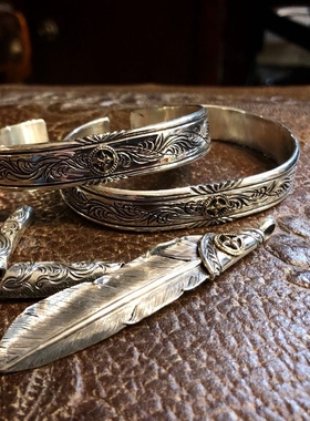 HorizonBlue925银18k金手镯