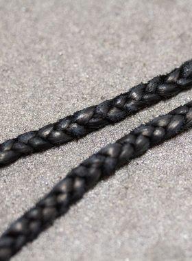 HorizonBlue牛皮鹿皮皮绳项链