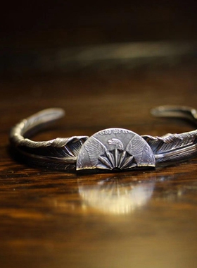 代理horizonblue摩根币烟熏银饰