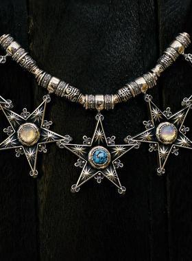 HorizonBlue复古银饰流星吊坠