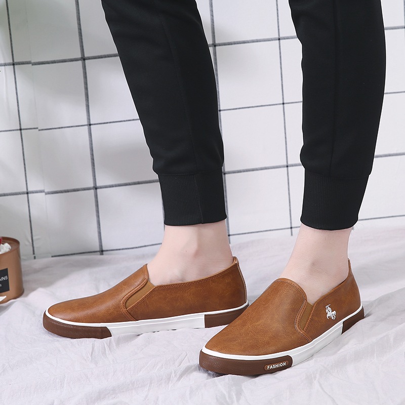 Casual Shoes Men Comfortable PU Leather Mens Loafers Handmad - 图3