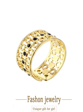 Alt?n 18K Punk gotik y?lan yüzük moda paslanmaz ?elik kad?