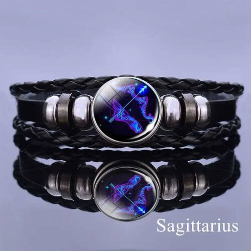 12 Zodiac Signs Constellation Charm Bracelet Men Women Fashi - 图2