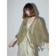COCOBELLA ເສື້ອຢືດ chiffon ruffled ໄຫມ