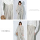 COCOBELLA ໂສ້ງຂາຍາວ linen pleated ແອວສູງ
