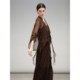 COCOBELLA ເສື້ອຢືດ chiffon ruffled ໄຫມ