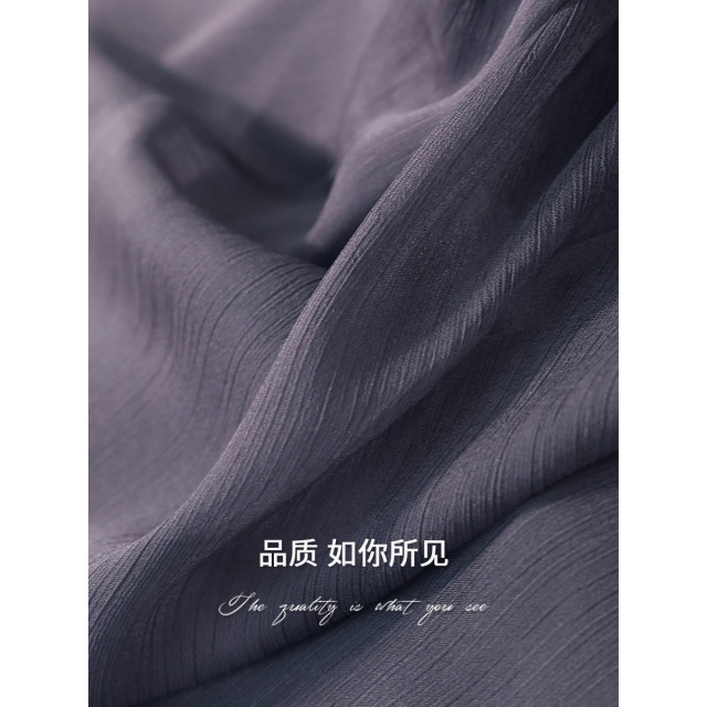 ເສື້ອ chiffon ribbon elegant ruffled