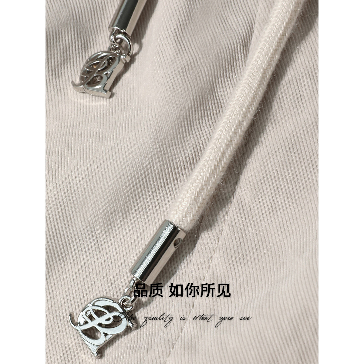 COCOBELLA设计感抽绳大口袋工装风长裙宽松明线半身裙HS3066 - 图3