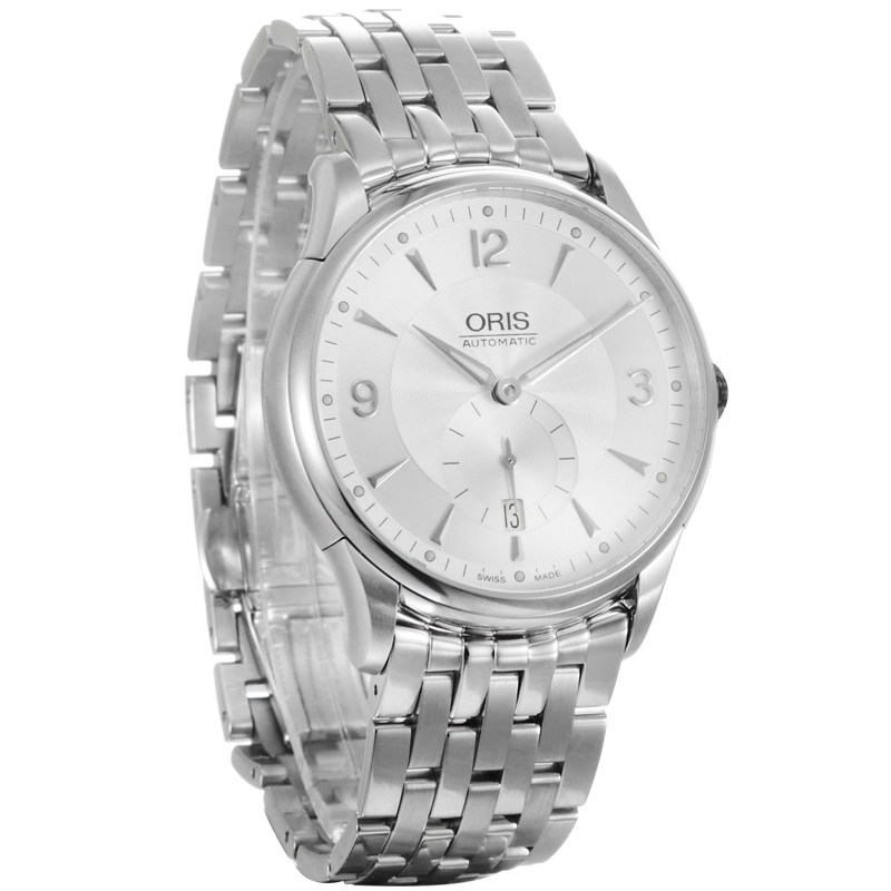 豪利时ORIS瑞士腕表经典文化系列白色机械男表62375824071m