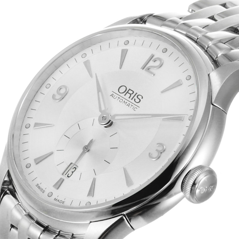 豪利时ORIS瑞士腕表经典文化系列白色机械男表62375824071m
