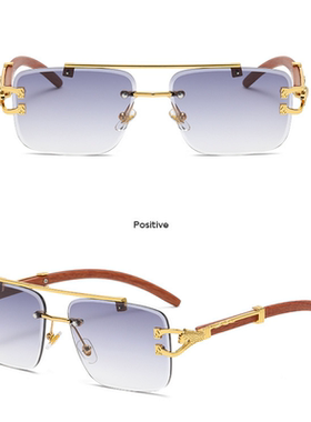 豹子腿太阳眼镜复古眼镜双梁