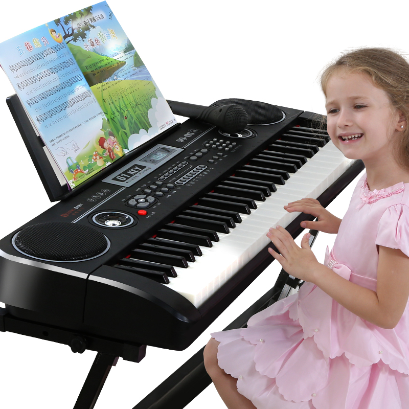 61键儿童初学者教学小孩钢琴电子琴 佳得立母婴电子琴玩具/儿童电子琴