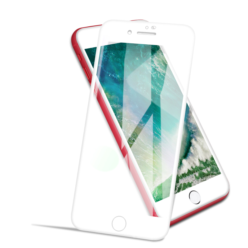 适用iphone7plus钢化膜苹果8全屏覆盖7p软边8plus全包边七八全包防摔i7保护8p手机贴mo护眼抗蓝光i8玻璃送壳 - 图0
