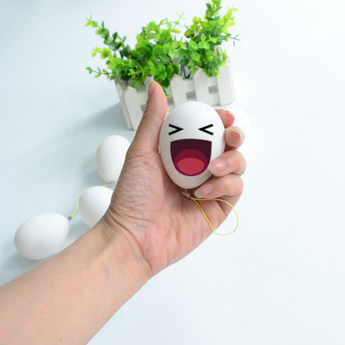 幼儿园吊饰 教室装饰走廊挂饰创意手工diy绘画材料仿真彩绘鸭蛋 - 图0