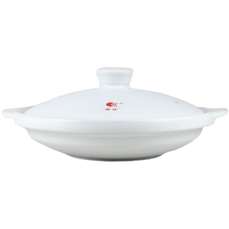 康舒白色特浅砂锅商用耐高温陶瓷炖锅酒店饭店鱼头浅底煤气灶专用,淘宝优惠券,粉丝福利购,淘宝优惠卷