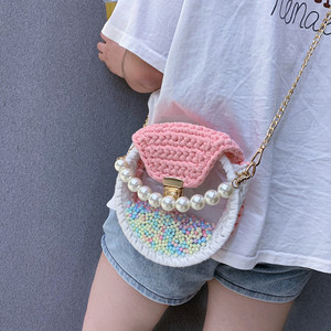 泫雅同款编织包透明单肩包