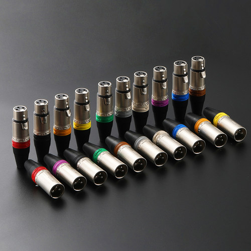 AVSSZ卡侬头专用彩色色环音频XLR平衡接头颜色标记环圈AC3F/AC3M - 图0