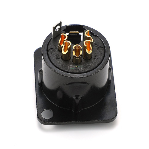 REAN甬声卡农DMX512五芯卡侬公母插座控台通话系统灯光数据控制 - 图2