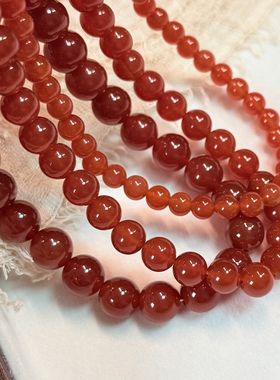 新年贺岁7A天然高冰红玛瑙项链女