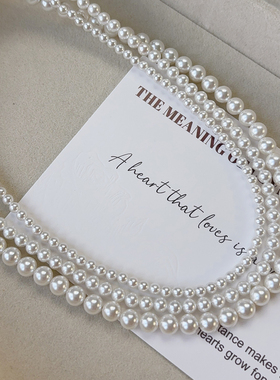 赵丽颖同款925银澳白色珍珠项链