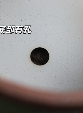 日式复古做旧铁艺圆形带脚花盆